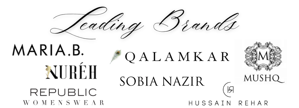 MARIA.B, Qalamkar, Mus, Sobia Nazir
Hussain Rehar, Republic womenswear, Charizma, Faiza Saqlain