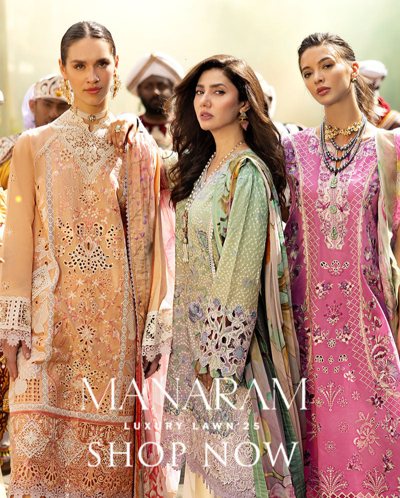 Mahira Khan, Mushq, Manaram Luxury Lawn 2025