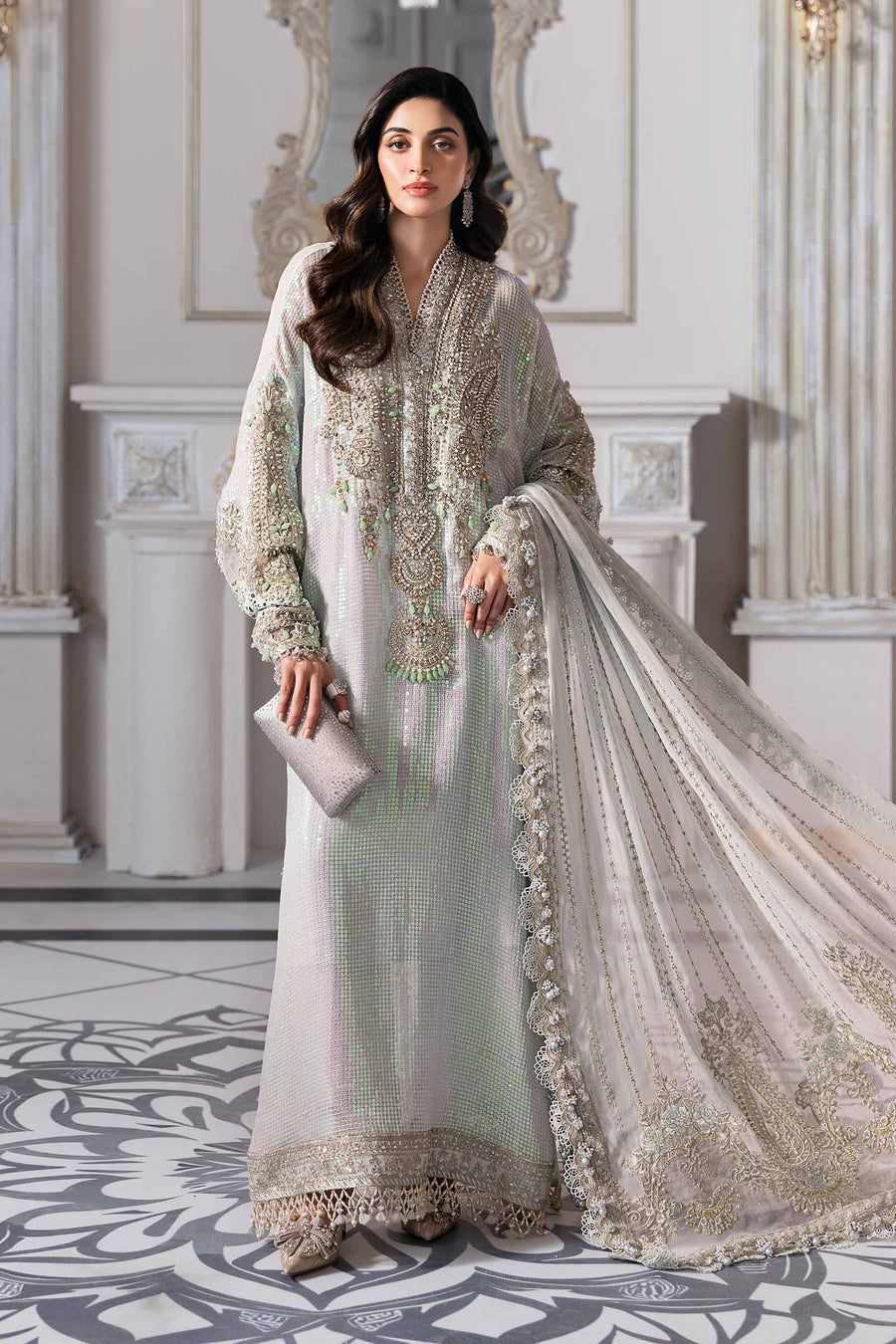 MARIA.B | Mbroidered Wedding 2025 - BD3005 Unstitched