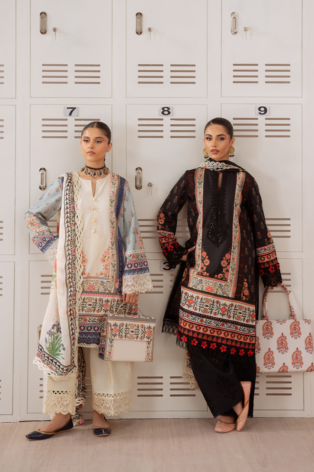 saira rizwan, luxury lawn 2025 laanem, unstitched pakistani suits