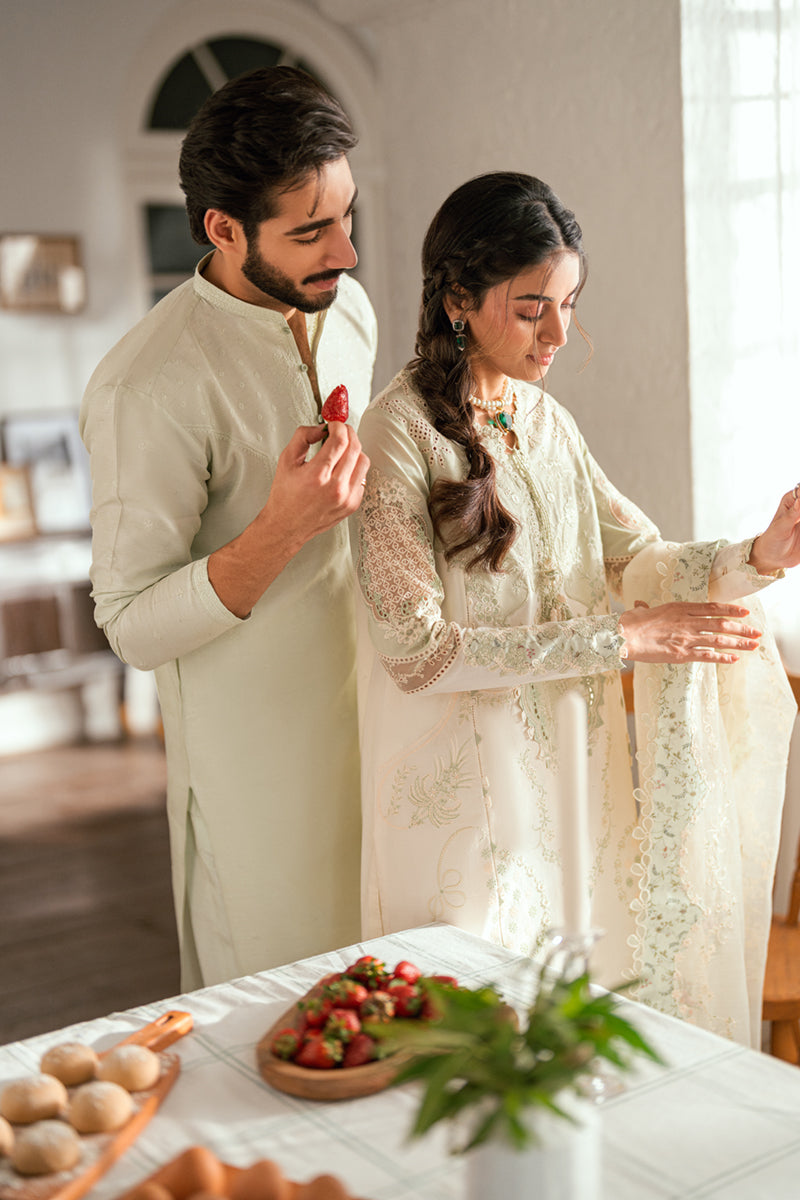 QALAMKAR | Luxury Lawn Eid Edit 2025 - Nadia - SB-10 Unstitched