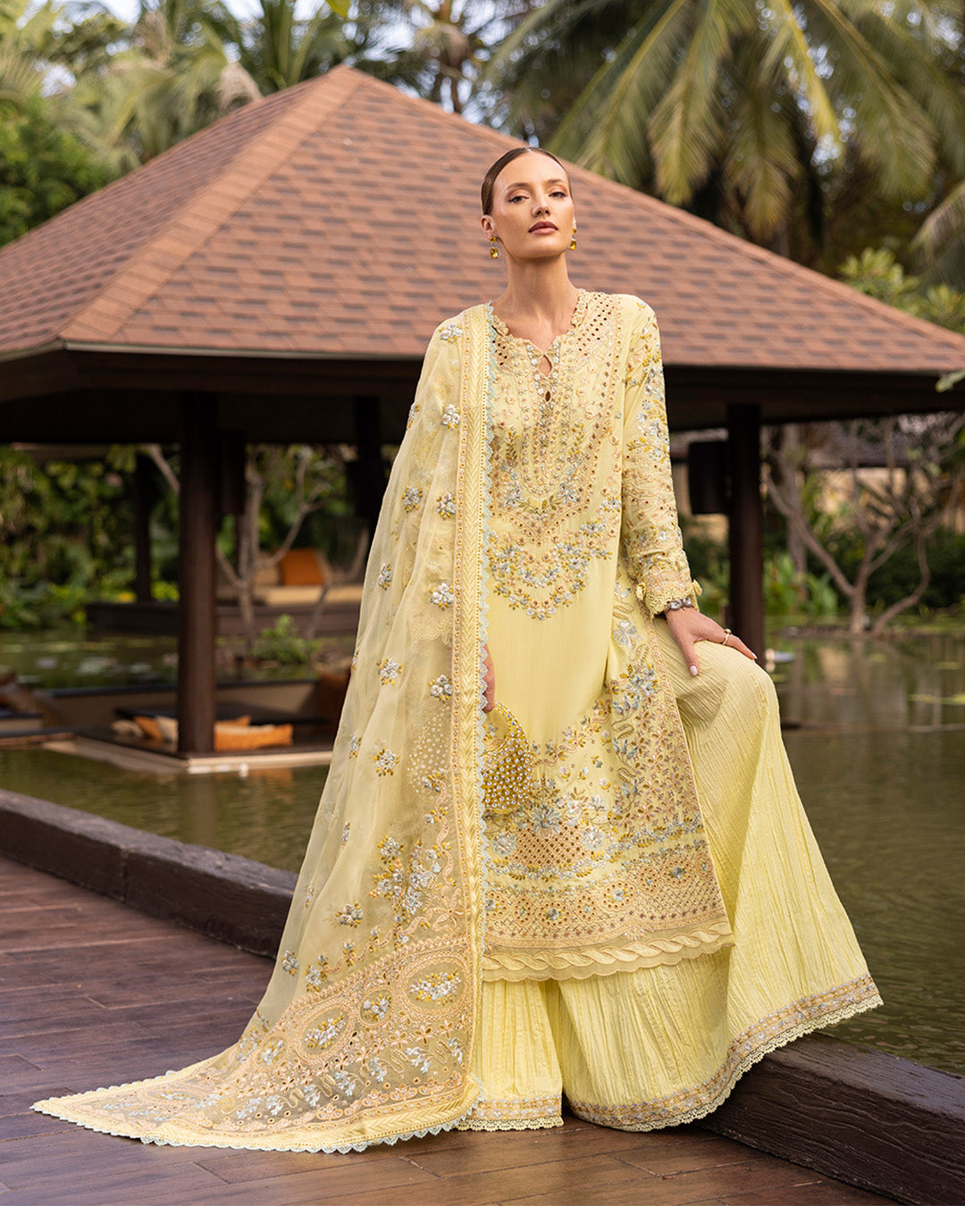 FAIZA SAQLAIN | Zinnia Luxury Lawn 2025