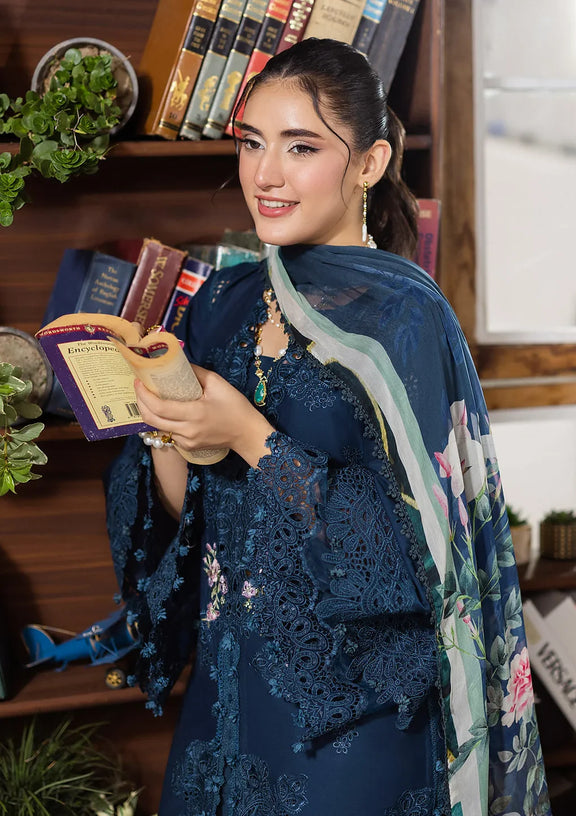 ELAF | E.Craft Luxury Chikankari Lawn 2025 - 4B Srenaire