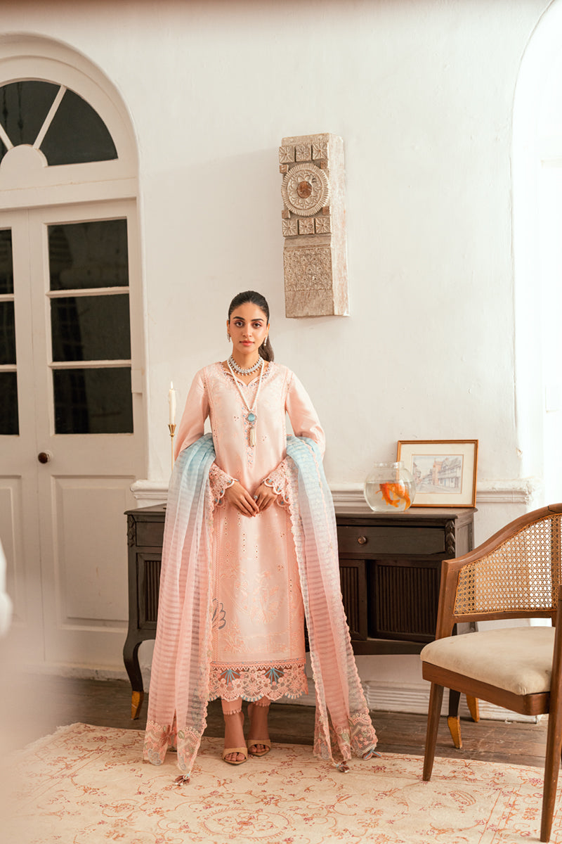 QALAMKAR | Luxury Lawn Eid Edit 2025 - Aleeza - SB-05 Unstitched