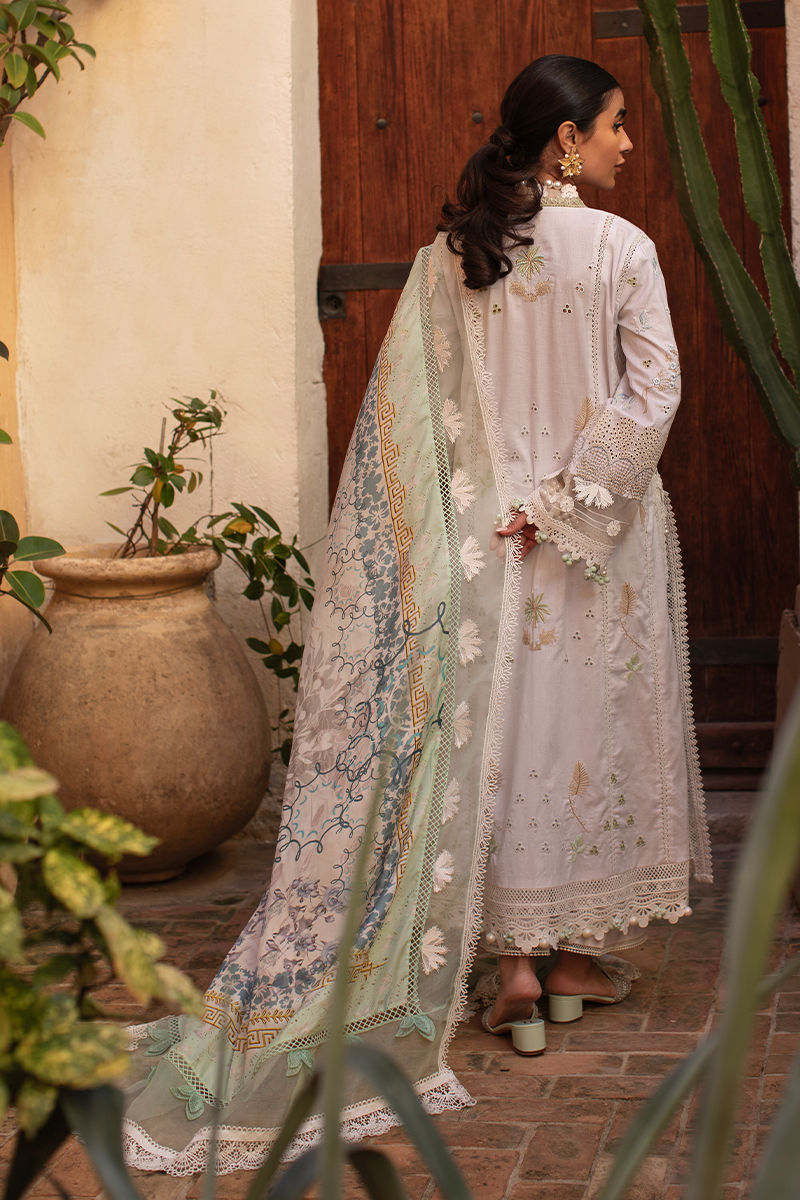 ANSAB JAHANGIR | Zoha Luxury Lawn 2025 - Baby's Breath