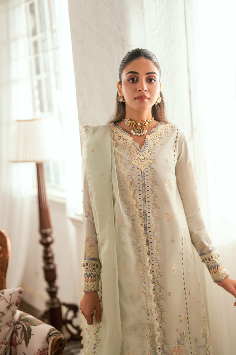 QALAMKAR | Luxury Lawn Eid Edit 2025 - Rimsha - SB-08 Unstitched