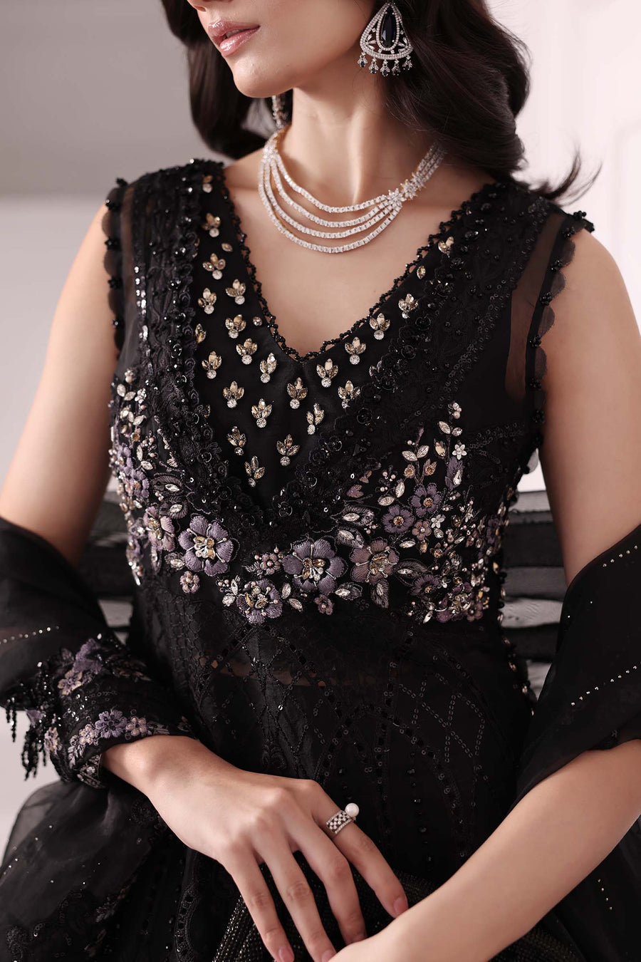 MARIA.B | Mbroidered Wedding 2025 - BD3004 Unstitched