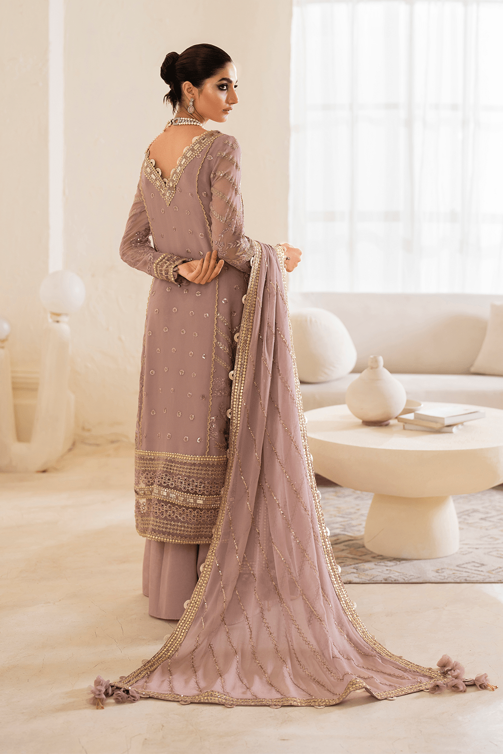 IZNIK | Chinon Chiffon '24 | CC-48 Embroidered Chiffon Unstitched - Aarzu