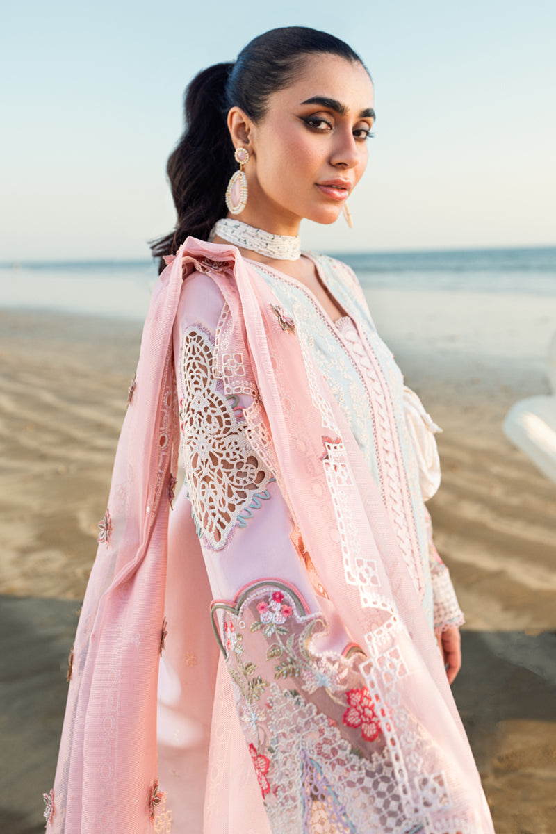 QALAMKAR | Luxury Lawn 2025 | Reem FK-08 Unstitched - Aarzu