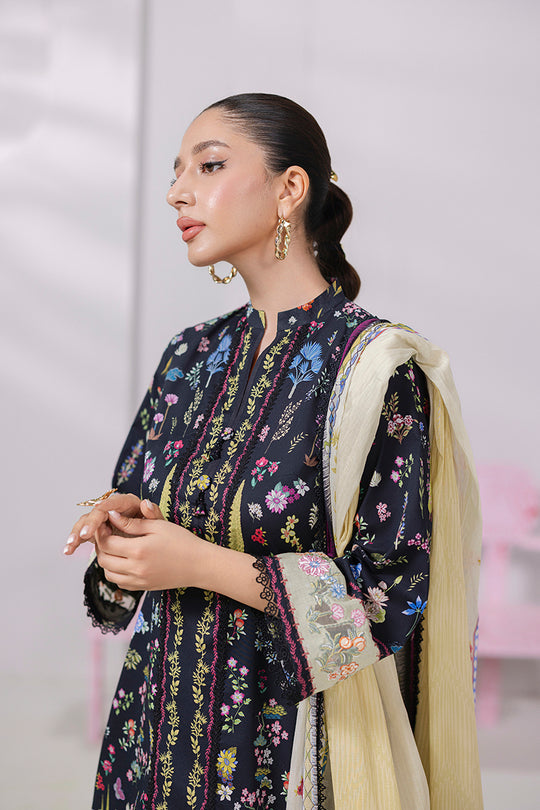 QALAMKAR | QPrints Embroidered Lawn 2025 Unstitched - Talia
