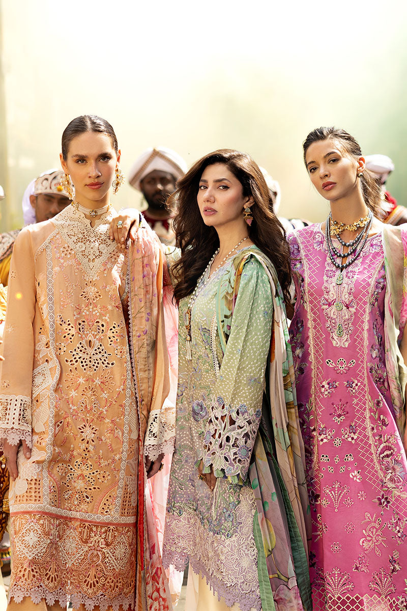 MUSHQ | Manaram Luxury Lawn 2025 Unstitched - Glittering Grace