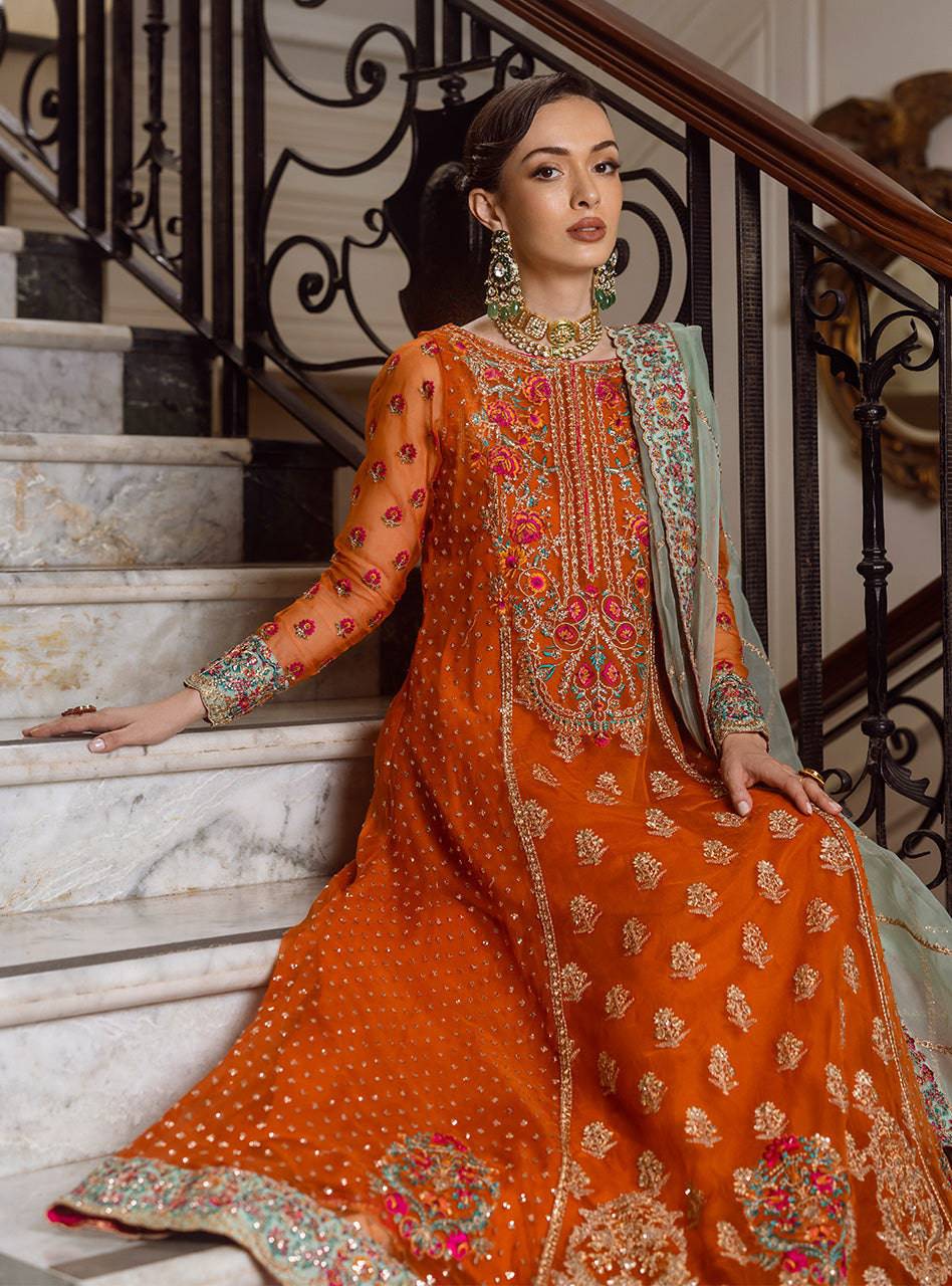 ZAINAB CHOTTANI | Wedding Festive'24 | Ombre - Design 7 Unstitched - Aarzu