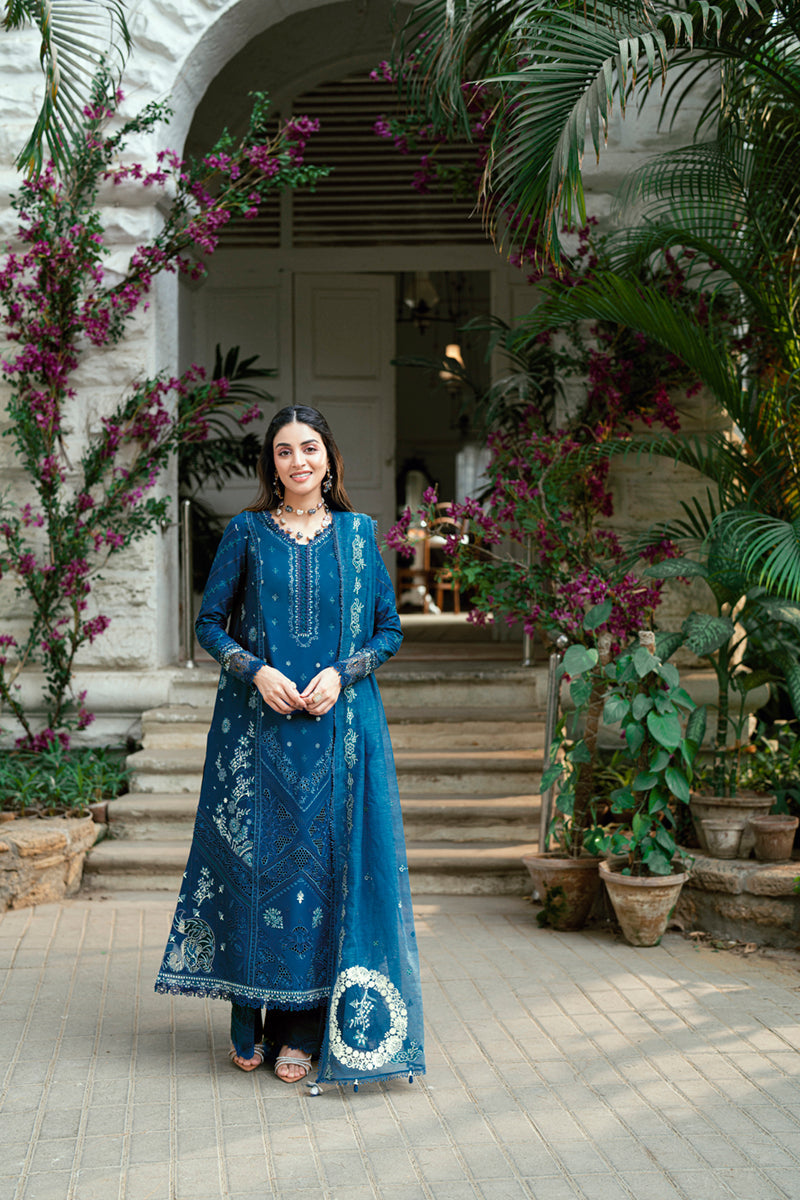 QALAMKAR | Luxury Lawn Eid Edit 2025 - Noray - SB-11 Unstitched