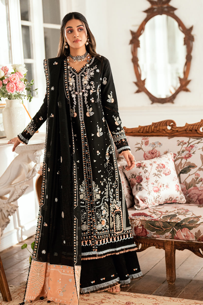 QALAMKAR | Luxury Lawn Eid Edit 2025 - Misha - SB-03 Unstitched