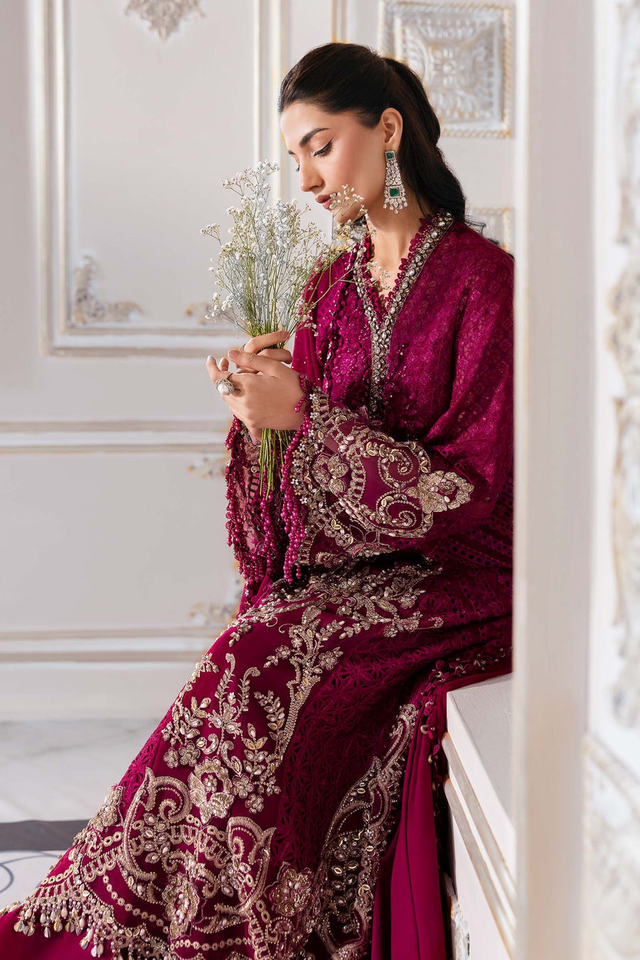 MARIA.B | Mbroidered Wedding 2025 - BD3003 Unstitched
