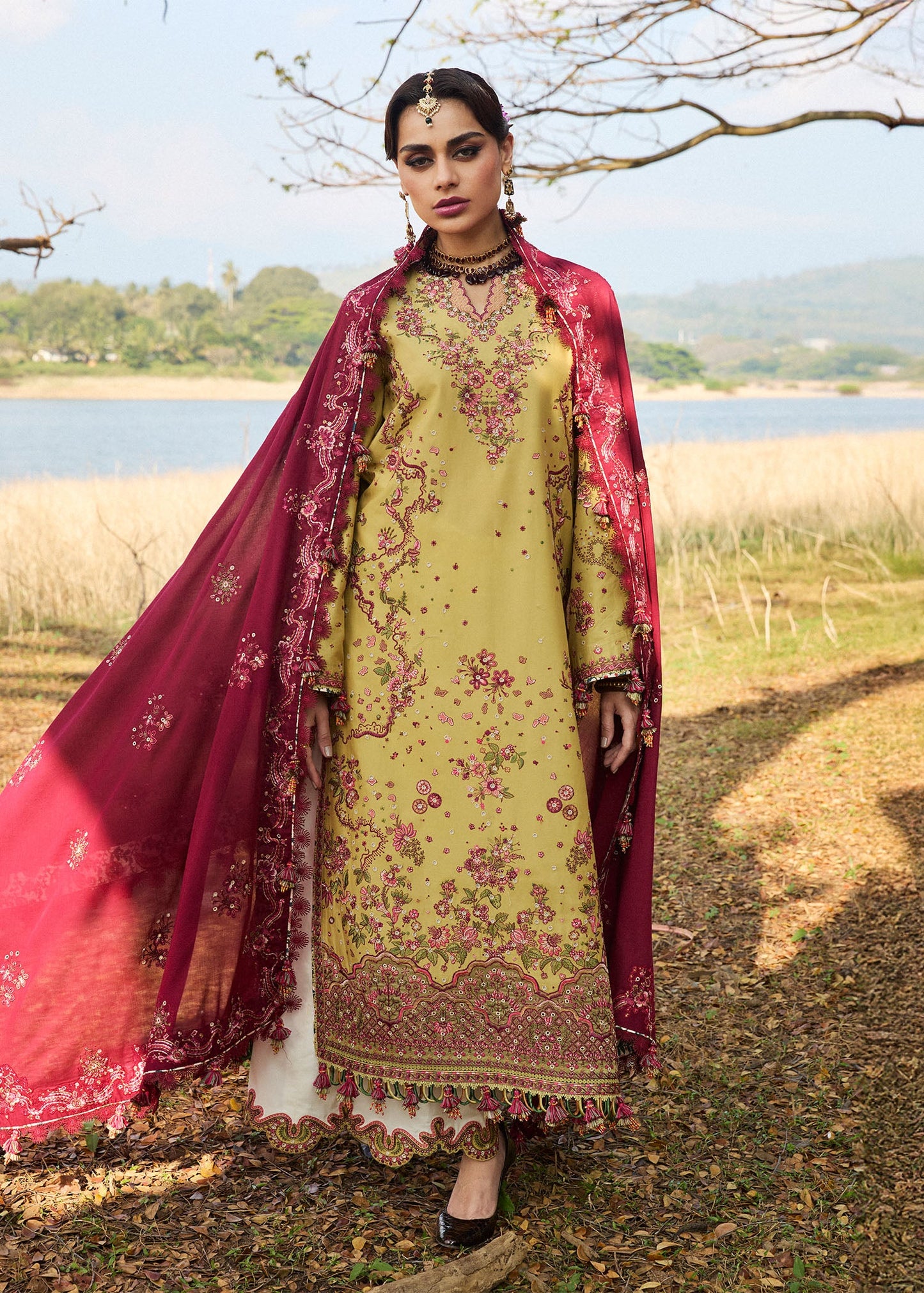 HUSSAIN REHAR | Luxury Lawn 2025 Unstitched - Minted