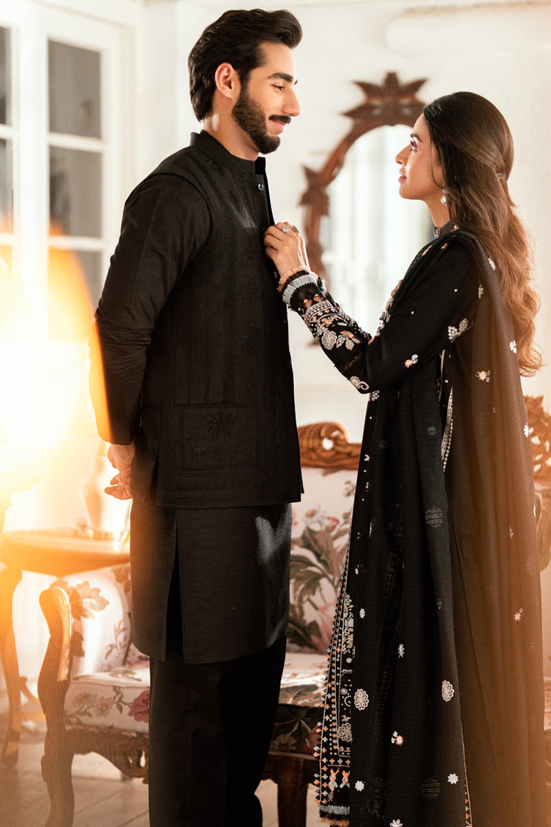 QALAMKAR | Luxury Lawn Eid Edit 2025 - Misha - SB-03 Unstitched
