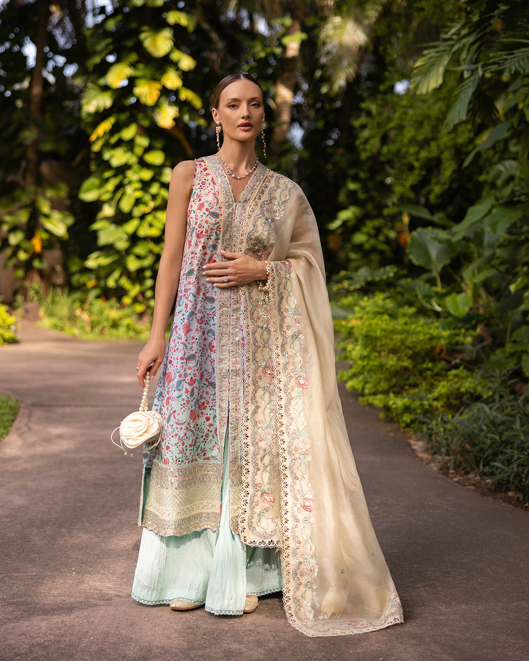 FAIZA SAQLAIN | Zinnia Luxury Lawn 2025