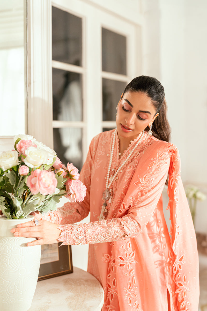 QALAMKAR | Luxury Lawn Eid Edit 2025 - Jafa - SB-12 Unstitched