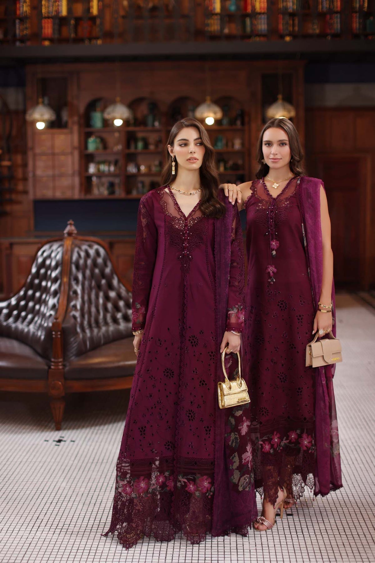 NOOR by Sadia Asad | Eid Luxury Lawn Schiffli Laserkari