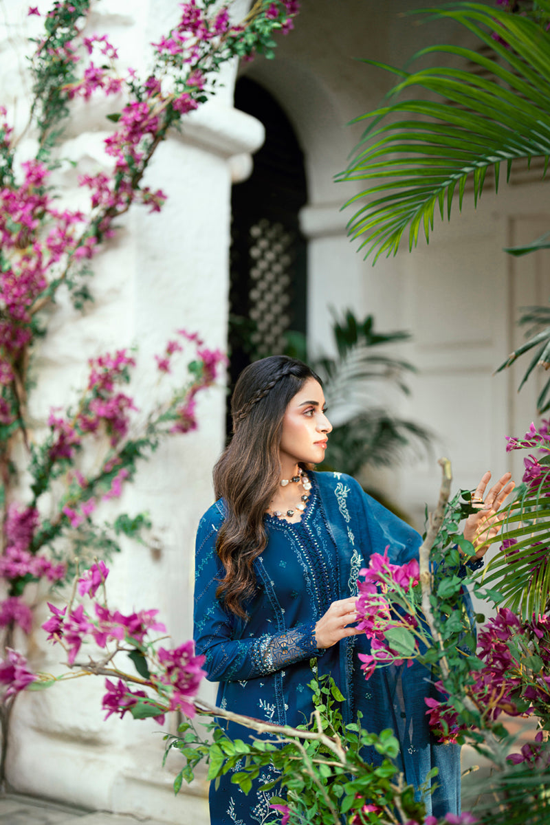 QALAMKAR | Luxury Lawn Eid Edit 2025 - Noray - SB-11 Unstitched