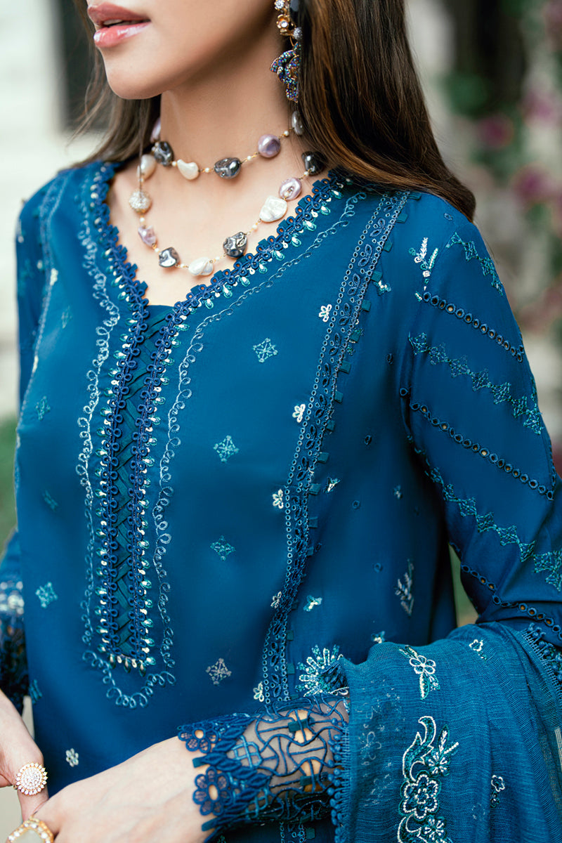 QALAMKAR | Luxury Lawn Eid Edit 2025 - Noray - SB-11 Unstitched
