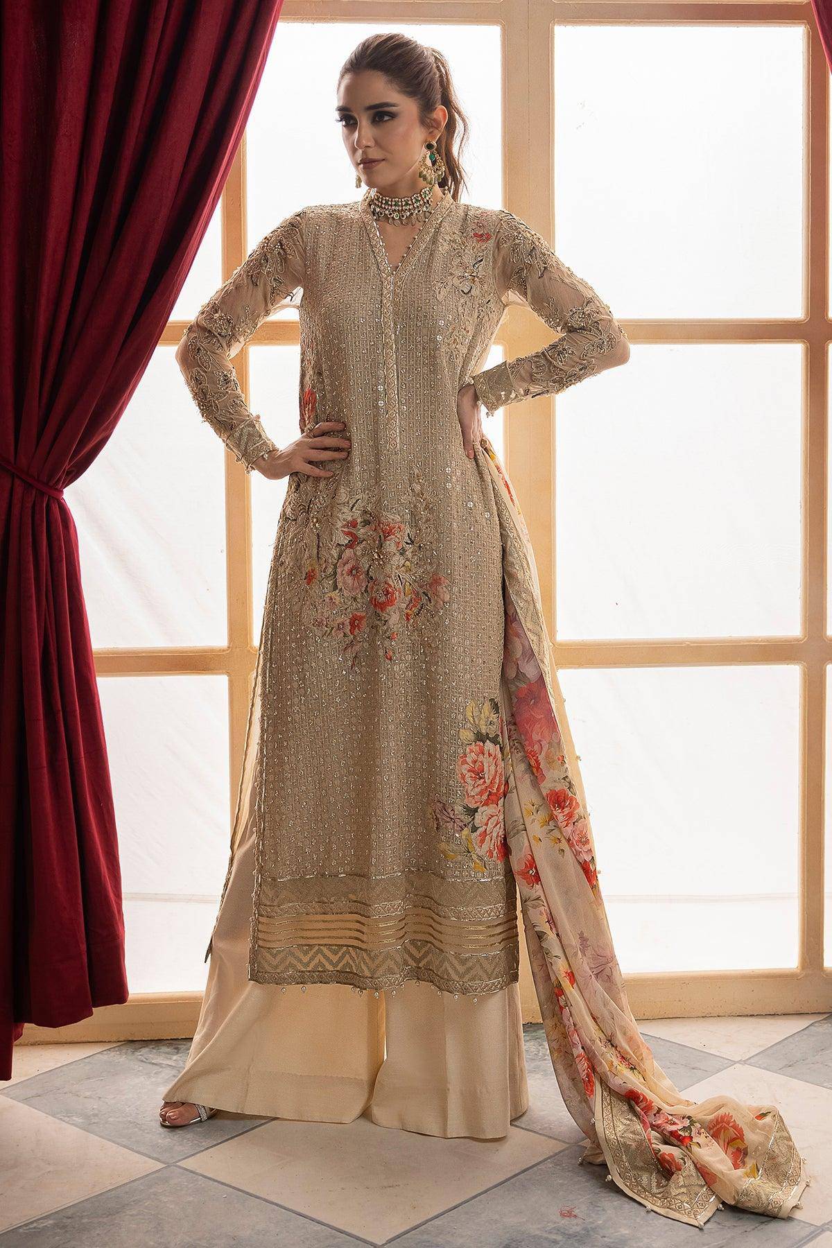 CHARIZMA | Dastan e Jashan | Unstitched Premium Handwork Chiffon | DJW4-05 - Aarzu