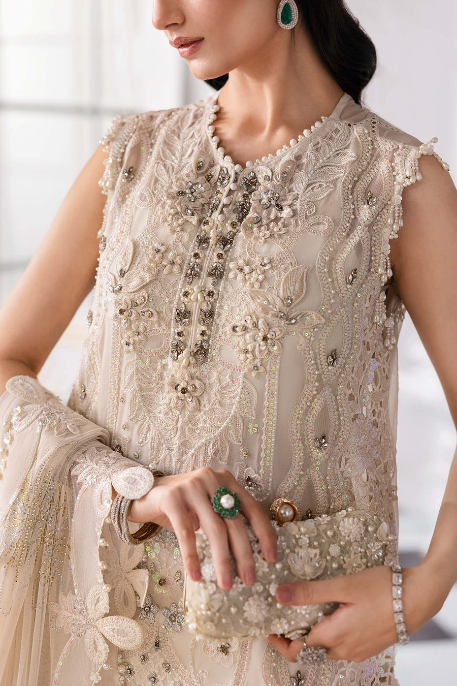 MARIA.B | Mbroidered Wedding 2025 - BD3007 Unstitched
