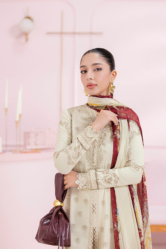 QALAMKAR | QPrints Embroidered Lawn 2025 Unstitched - Greta