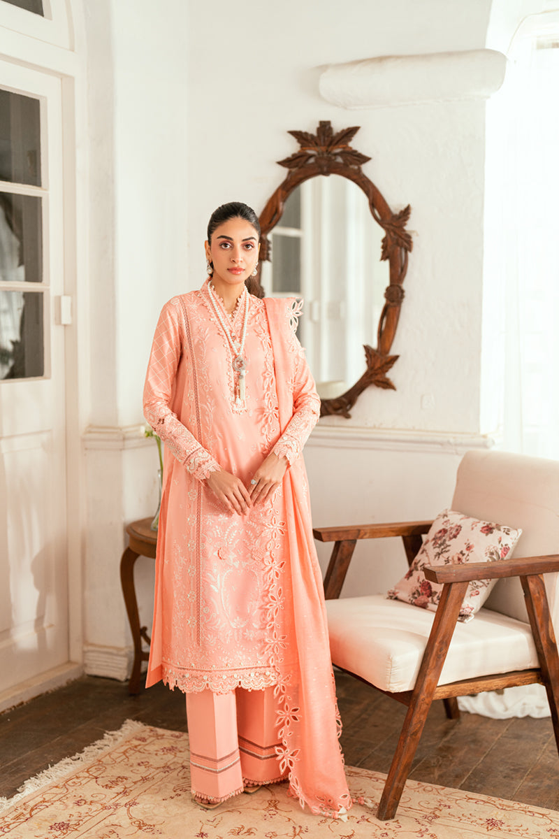 QALAMKAR | Luxury Lawn Eid Edit 2025 - Jafa - SB-12 Unstitched