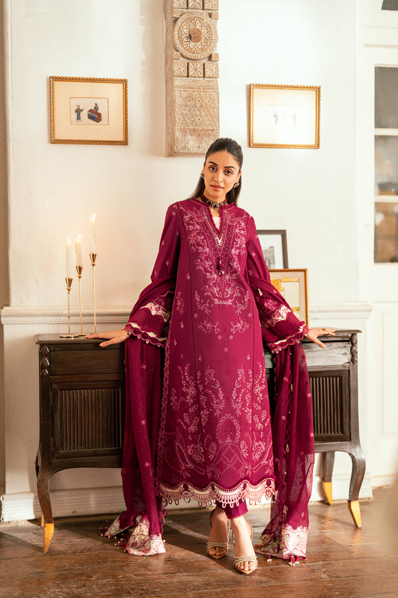 QALAMKAR | Luxury Lawn Eid Edit 2025 - Sameen - SB-02 Unstitched