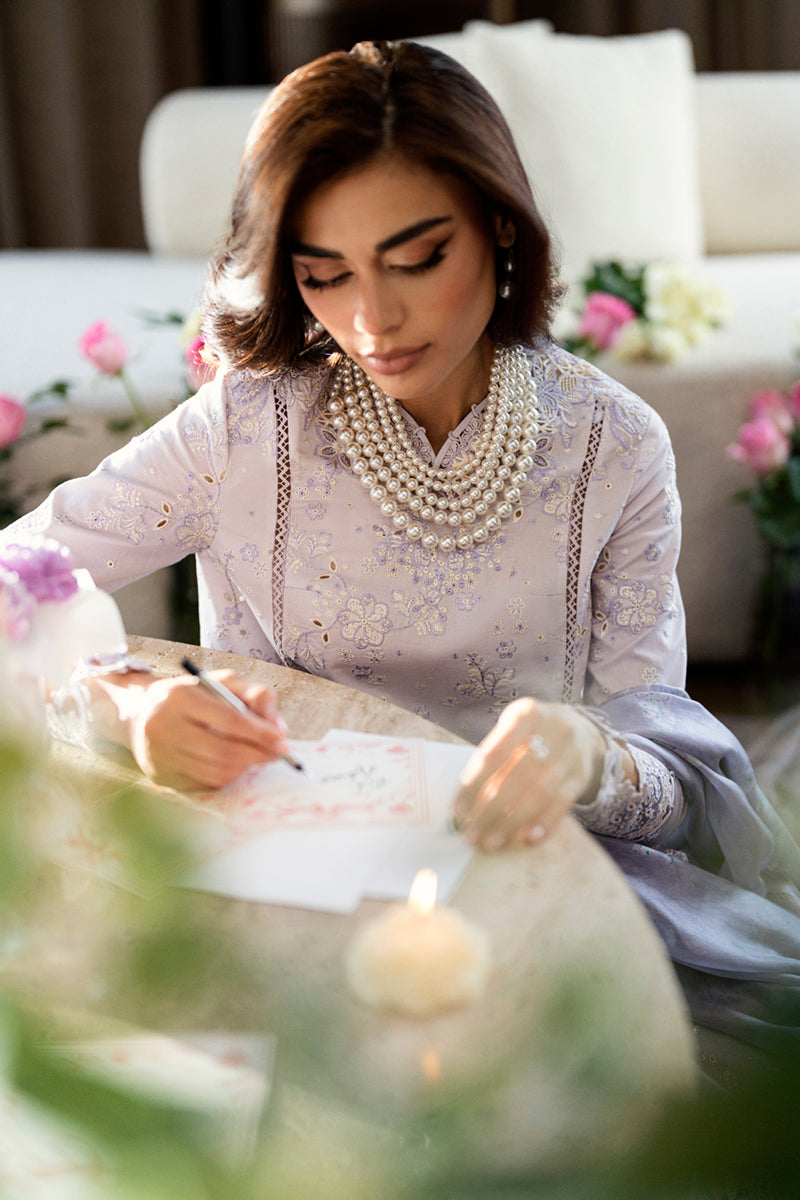 QALAMKAR | Chikankari Eid Lawn Edit 2025 - Alaila CS-03 Unstitched