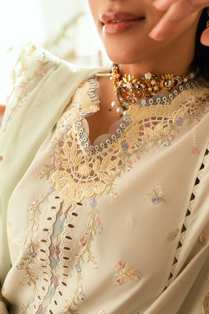 QALAMKAR | Luxury Lawn Eid Edit 2025 - Rimsha - SB-08 Unstitched