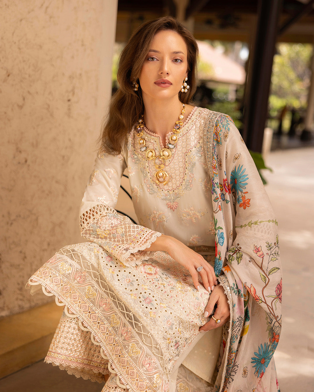 FAIZA SAQLAIN | Zinnia Luxury Lawn 2025