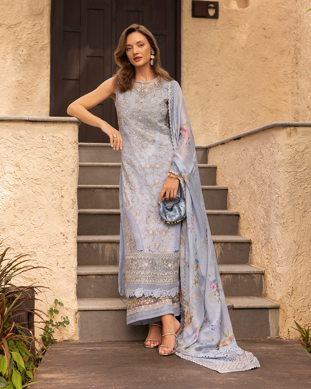 FAIZA SAQLAIN | Zinnia Luxury Lawn 2025