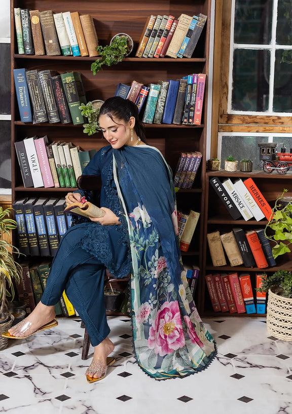 ELAF | E.Craft Luxury Chikankari Lawn 2025 - 4B Srenaire
