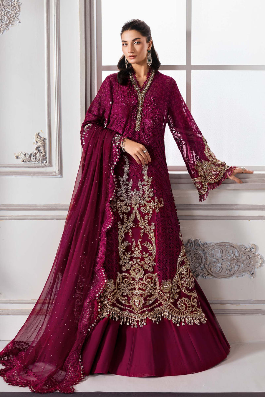 MARIA.B | Mbroidered Wedding 2025 - BD3003 Unstitched