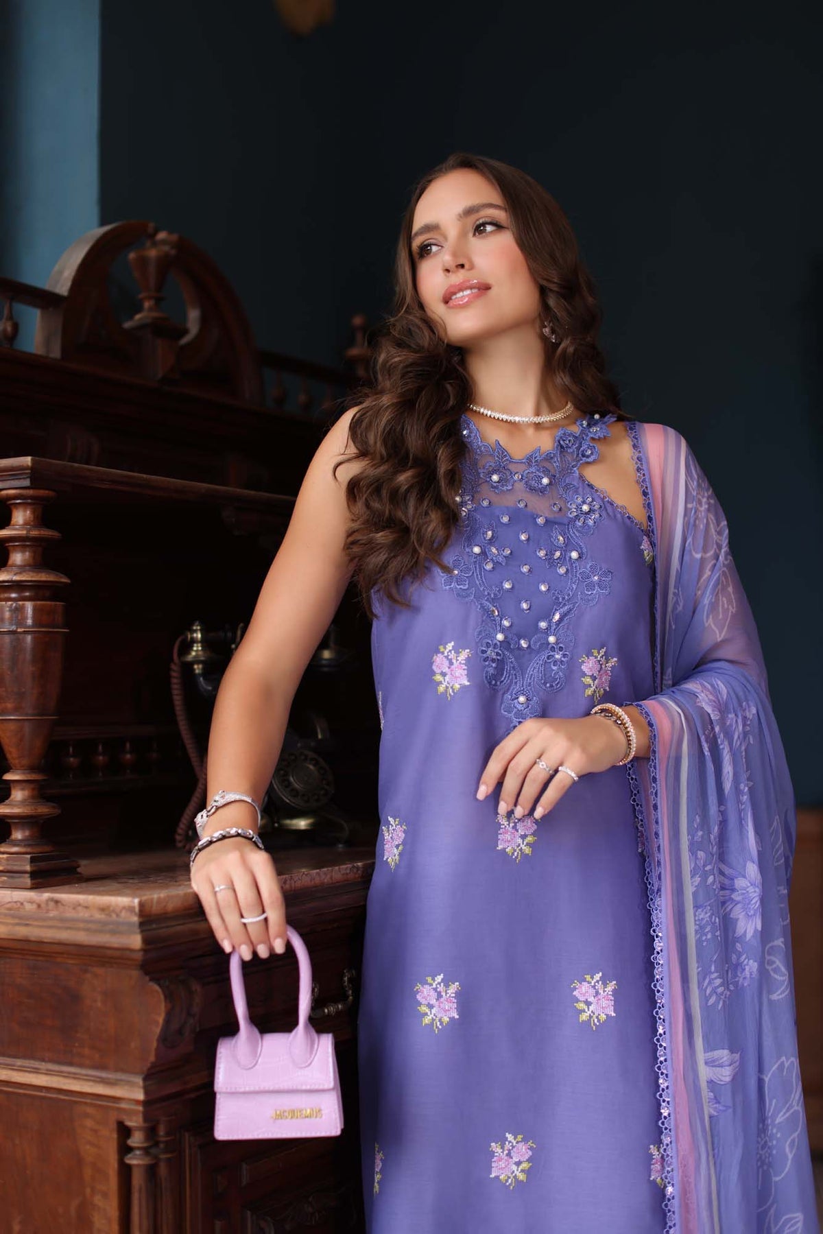 NOOR by Sadia Asad | Eid Luxury Lawn Schiffli Laserkari
