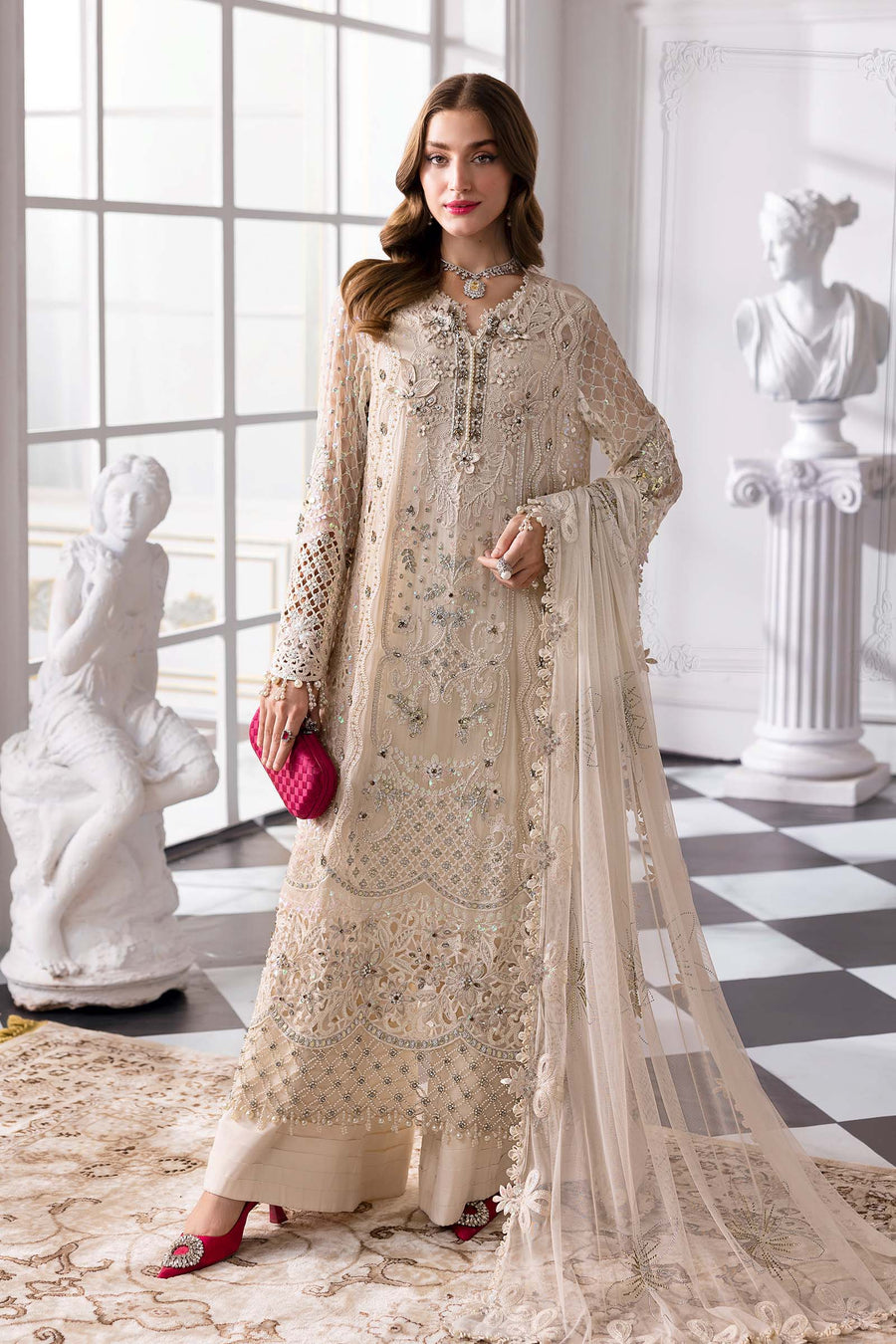 MARIA.B | Mbroidered Wedding 2025 - BD3007 Unstitched