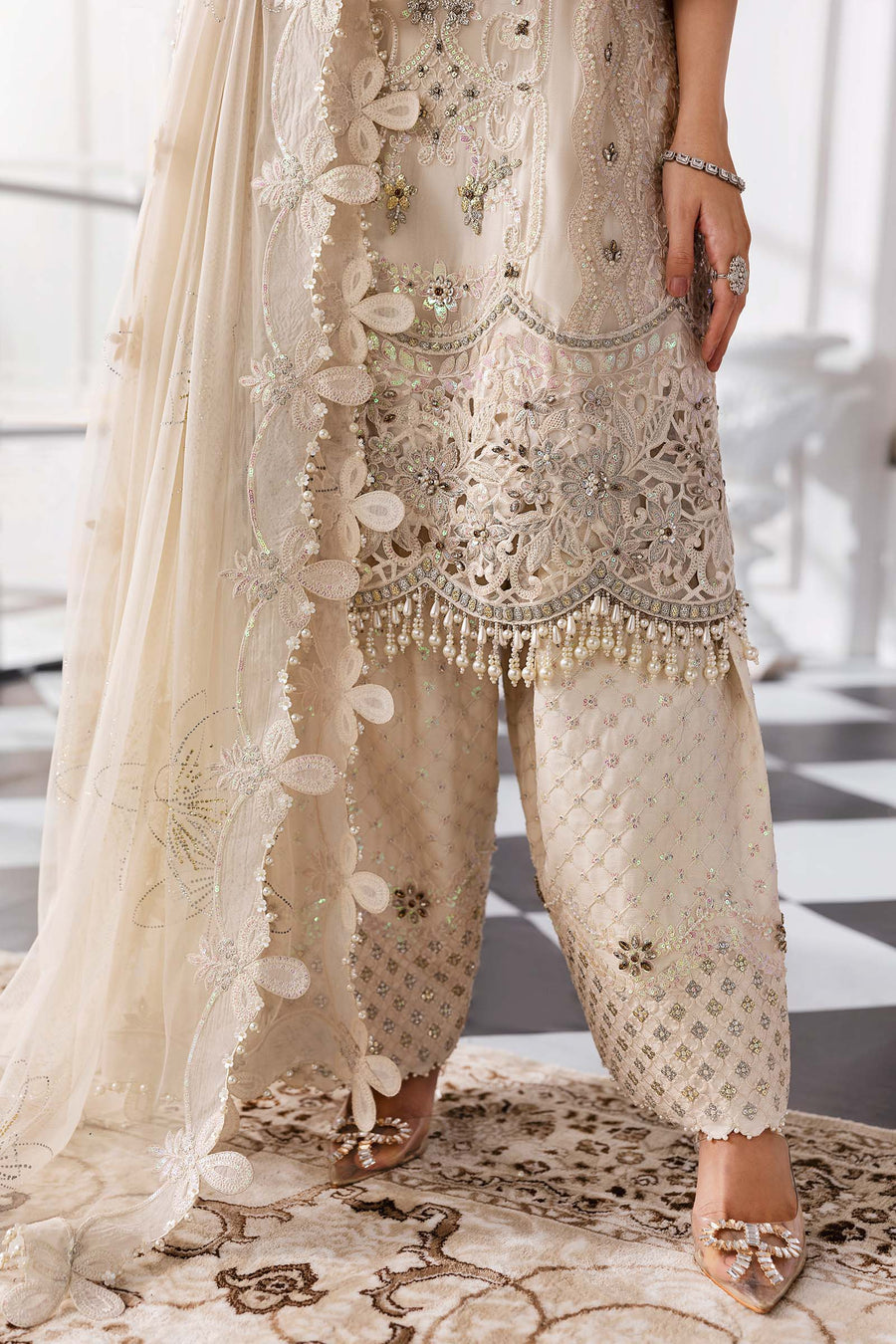 MARIA.B | Mbroidered Wedding 2025 - BD3007 Unstitched