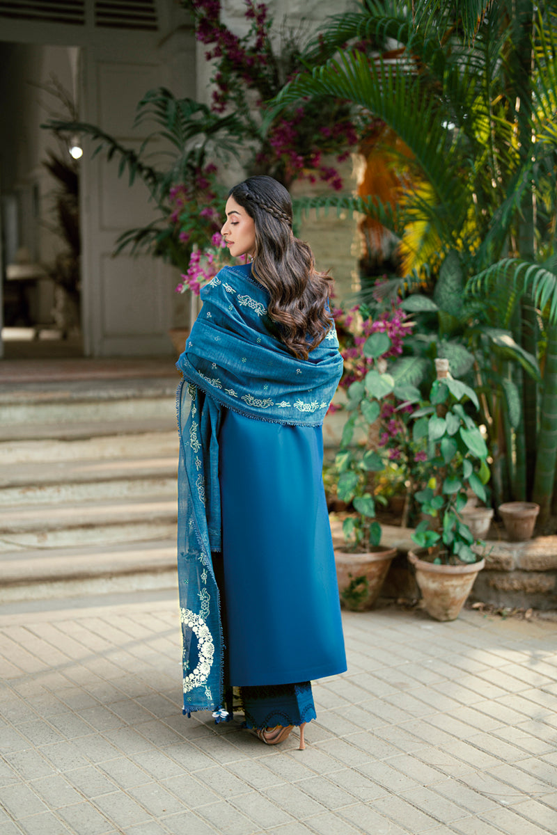 QALAMKAR | Luxury Lawn Eid Edit 2025 - Noray - SB-11 Unstitched