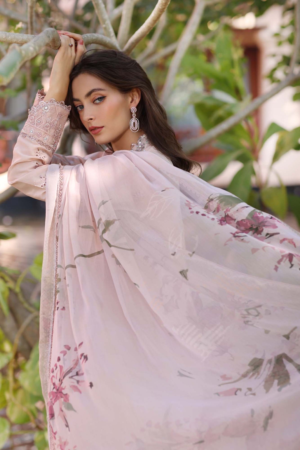 NOOR by Sadia Asad | Luxury Laserkari Lawn 2025 - D6-B