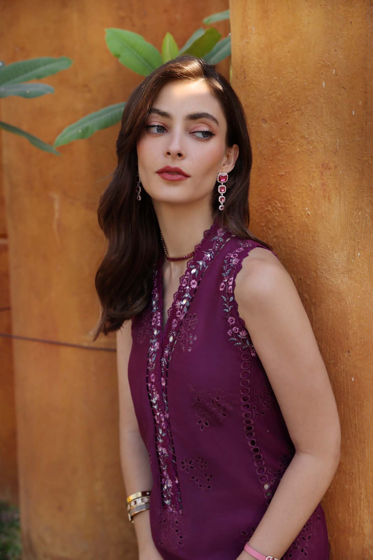 NOOR by Sadia Asad | Luxury Laserkari Lawn 2025 - D2-A