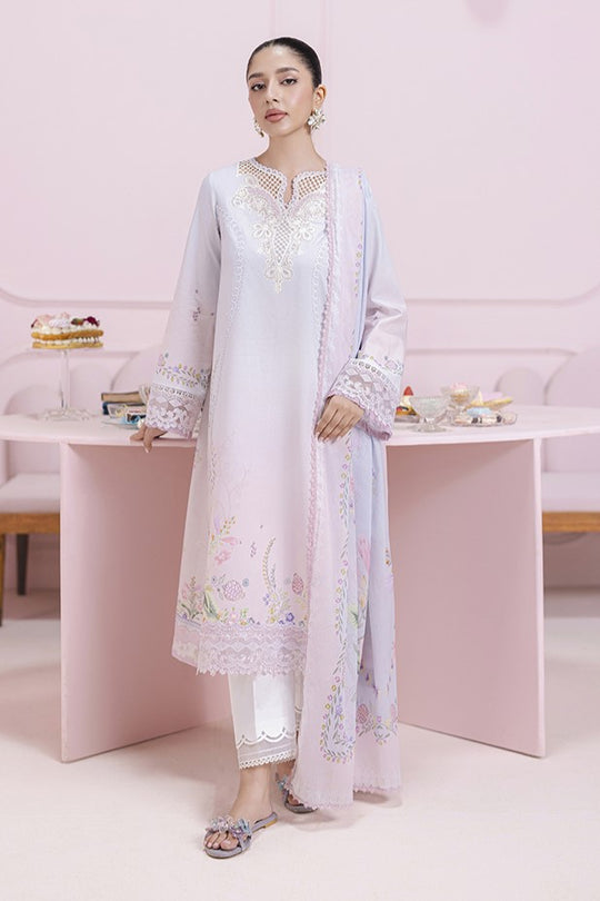 QALAMKAR | QPrints Embroidered Lawn 2025 Unstitched - Paige