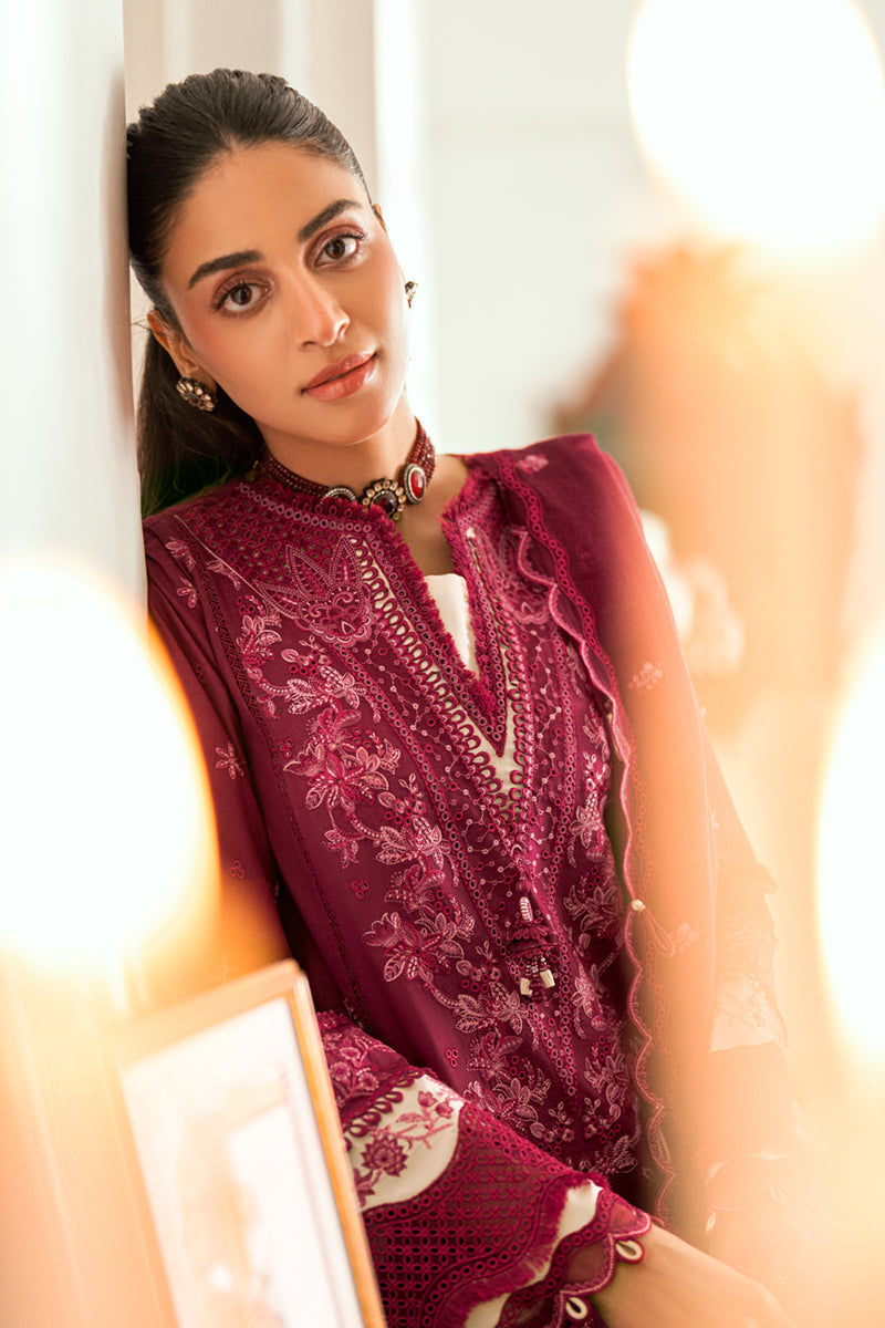 QALAMKAR | Luxury Lawn Eid Edit 2025 - Sameen - SB-02 Unstitched
