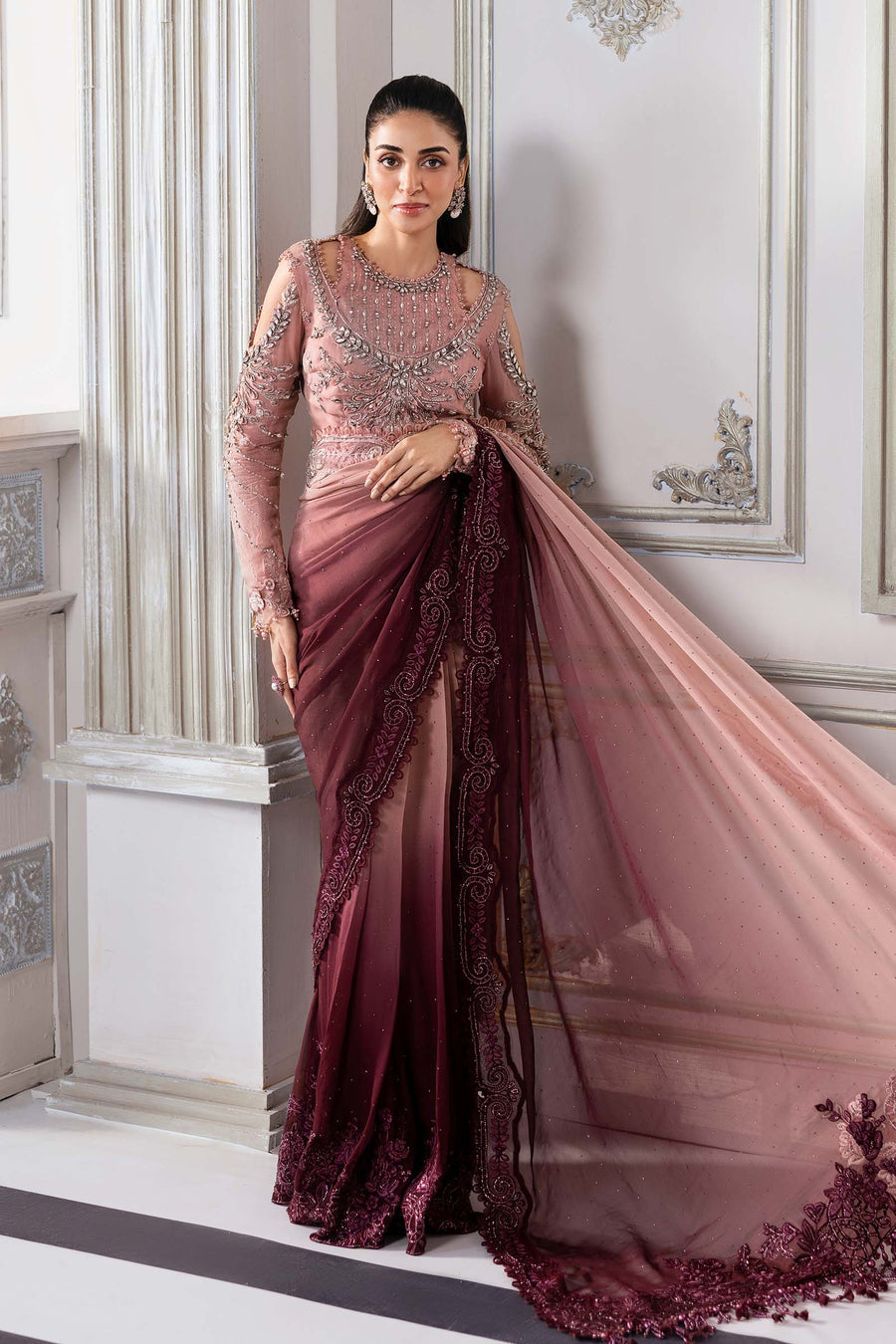 MARIA.B | Mbroidered Wedding 2025 - BD3001 Unstitched