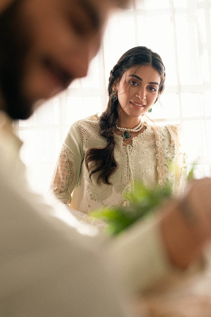 QALAMKAR | Luxury Lawn Eid Edit 2025 - Nadia - SB-10 Unstitched