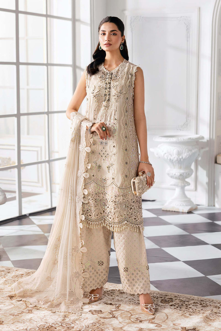 MARIA.B | Mbroidered Wedding 2025 - BD3007 Unstitched