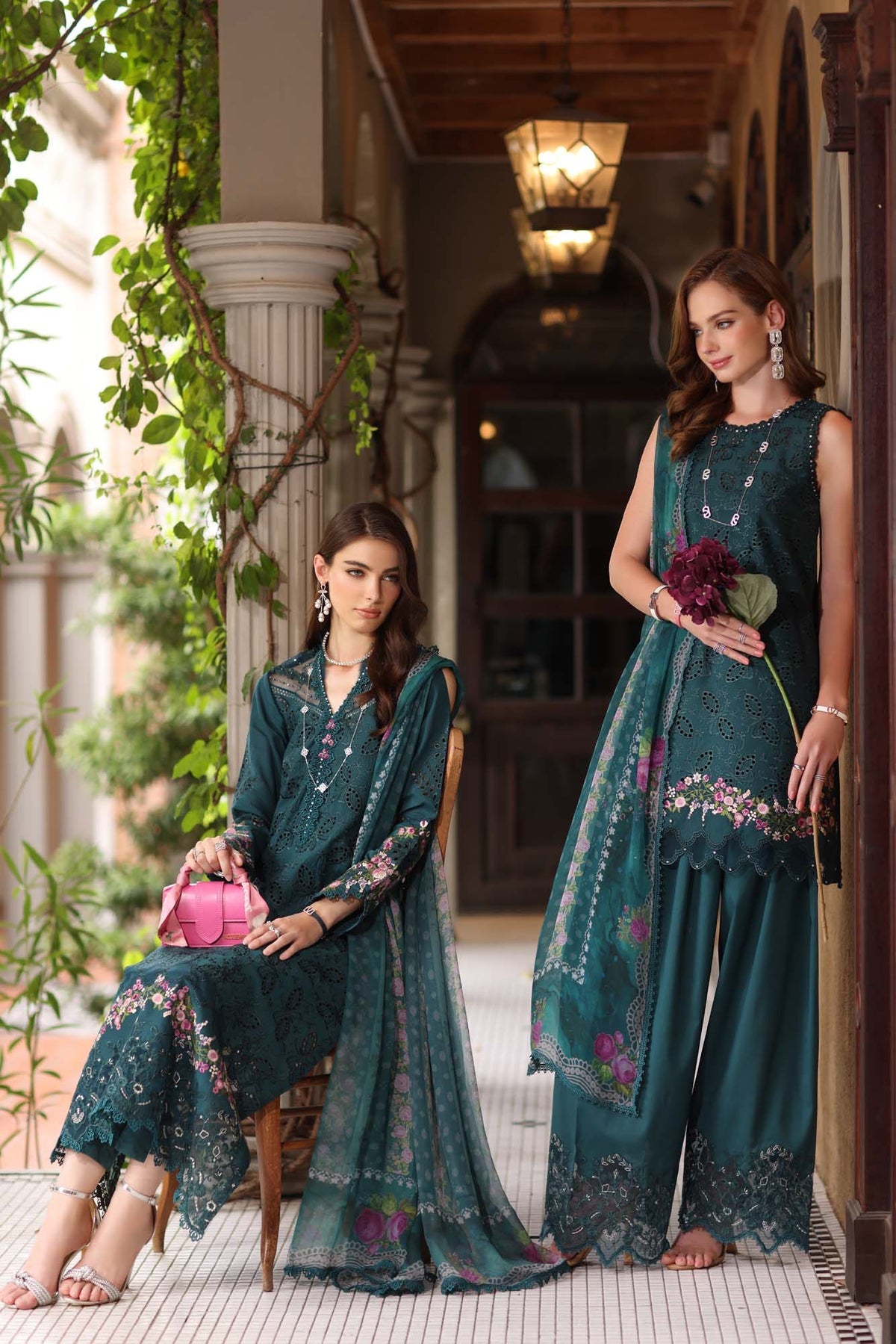 NOOR by Sadia Asad | Eid Luxury Lawn Schiffli Laserkari