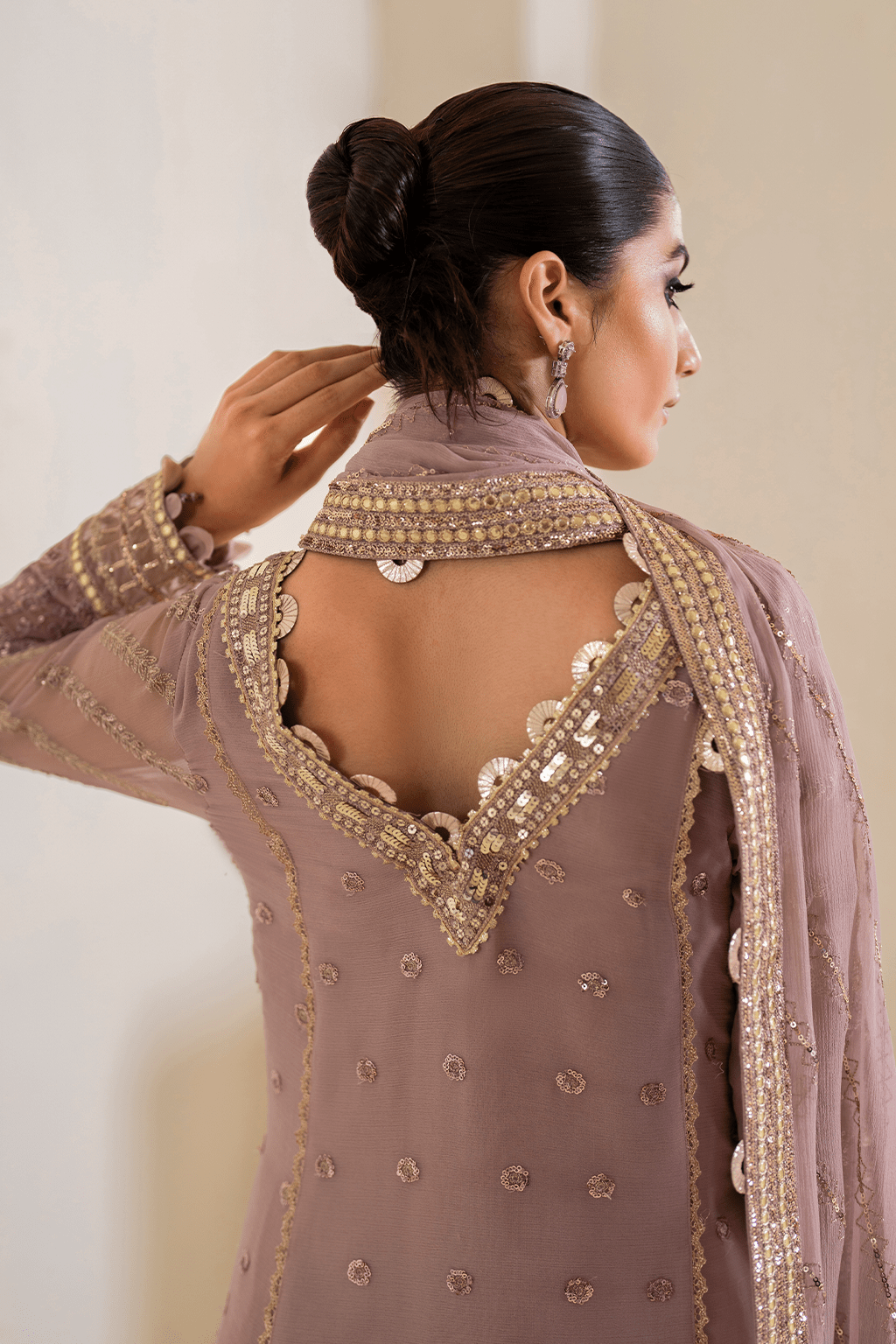 IZNIK | Chinon Chiffon '24 | CC-48 Embroidered Chiffon Unstitched - Aarzu